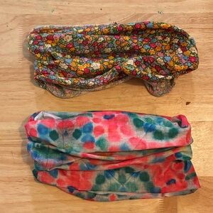 Natural Life Colorful Floral and Tie-Dye Headbands